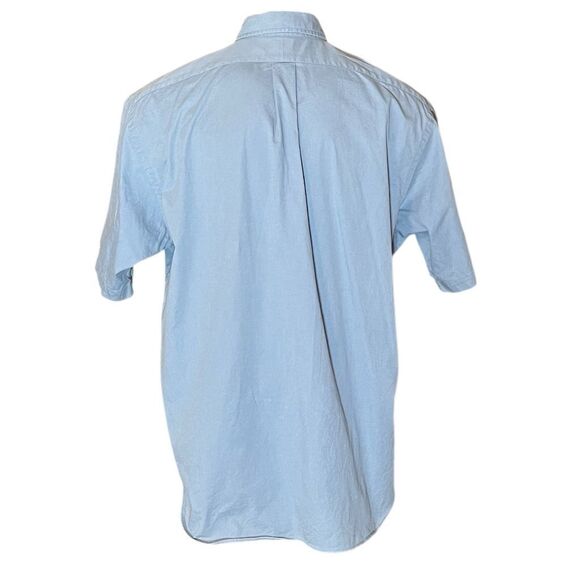 Polo Ralph Lauren Men’s Short Sleeve Button Up Light Blue Shirt Top - Picture 4 of 7